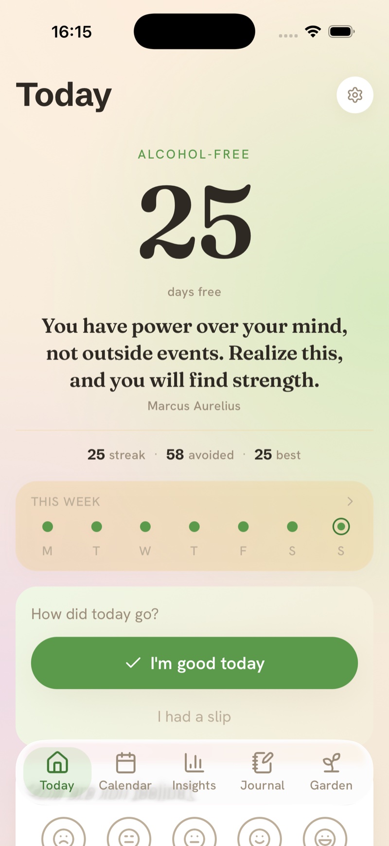 Daily check-in